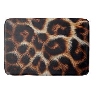 Leopard Aura: Unleash Your Wild Side at Night Bath Mat