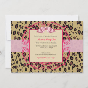 Leopard Baby Shower Invitation