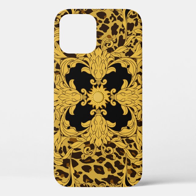 Leopard Baroque, Ornate Animal Print Case-Mate iPhone Case (Back)