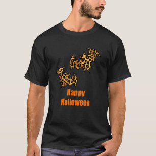 Leopard Bats Halloween Ghost Scary T-Shirt