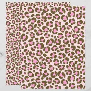 Leopard Beige Pink Brown