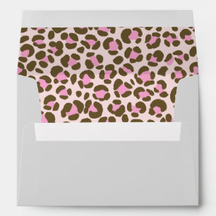 Leopard Beige Pink Brown Envelope
