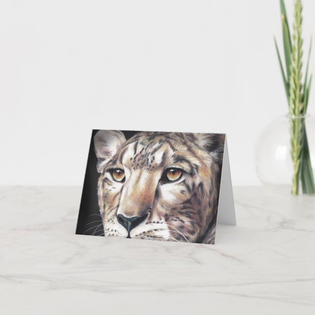 Leopard  Blank Note Card (Front)