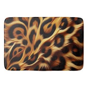 Leopard Bliss: Bold Prints, Cosy Nights Bath Mat