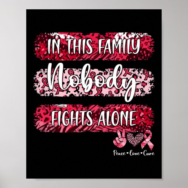 leopard blood cancer awareness in this family nobo poster (Front)