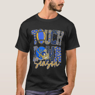 Leopard Blue Gold Chequered Football Touchdown Sea T-Shirt