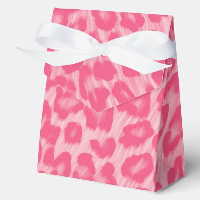Leopard Blush  Favour Box (Front)