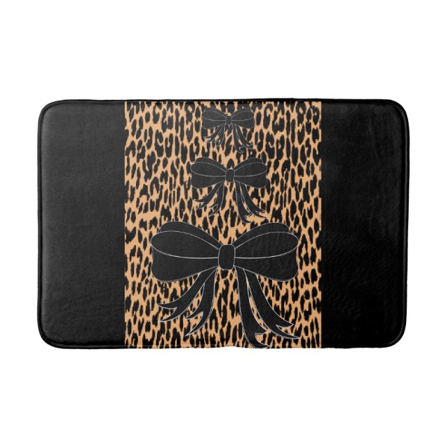 leopard bow bathmat (Front)