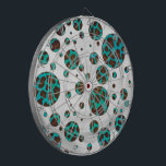 Leopard Brown and Teal PrintPolka Dots Dartboard<br><div class="desc">Cool Teal, Brown, and Black Leopard Spotted Pattern created by Imagine That! Design on electronics, accessories, and fashionable gifts with our unique touch of texture and pizzazz is sure to satisfy the needs of leopard print lovers and jungle animal print lovers of all ages. Great for anyone who love safari...</div>