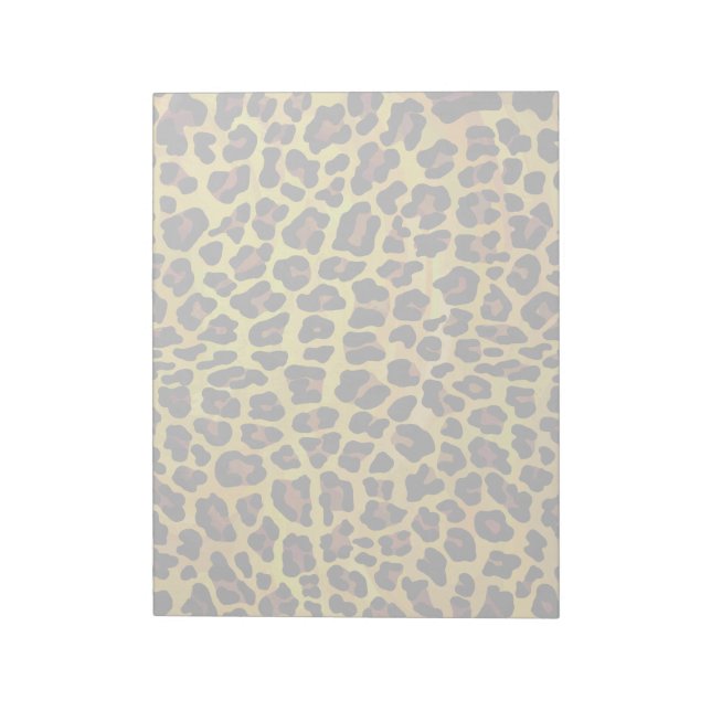 Leopard Brown and Yellow Print Notepad (Rotated)