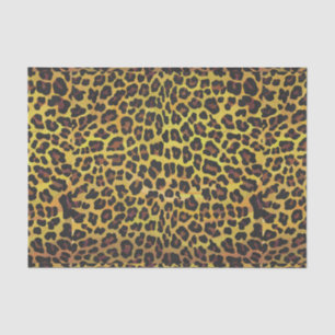 Leopard Brown and Yellow Print Tissue Paper