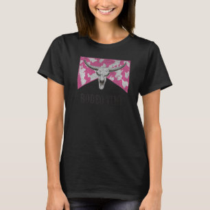 Leopard Bull Skull Western Life Country Rodeo Time T-Shirt