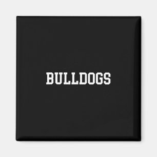 Leopard Bulldogs School Spirit Name Fan Team Back Magnet
