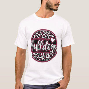 Leopard Bulldogs School Spirit Name Fan Team Ck To T-Shirt