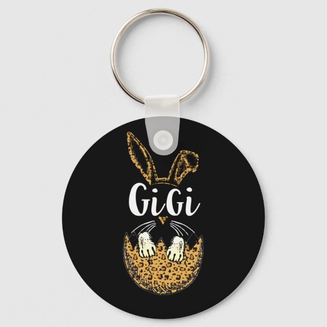 Leopard Bunny Gigi Easter Day Rabbit Eggs Costume Key Ring (Front)