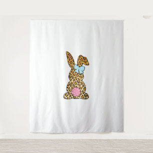 Leopard Bunny Rabbit Happy Easter Day Tees For Wom Tapestry
