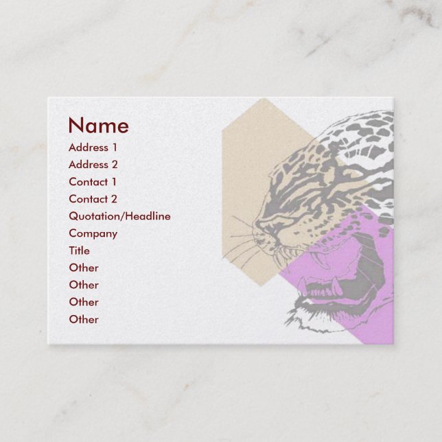 Leopard Business Card (Front)