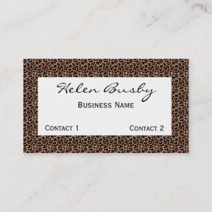 Leopard Business Card