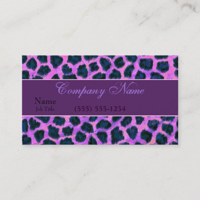 Leopard Business Card (Front)