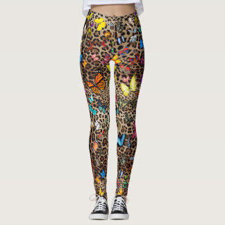 Leopard & Butterflies Leggings