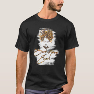Leopard Butterflies Messy Bun Best Nanny Ever Moth T-Shirt