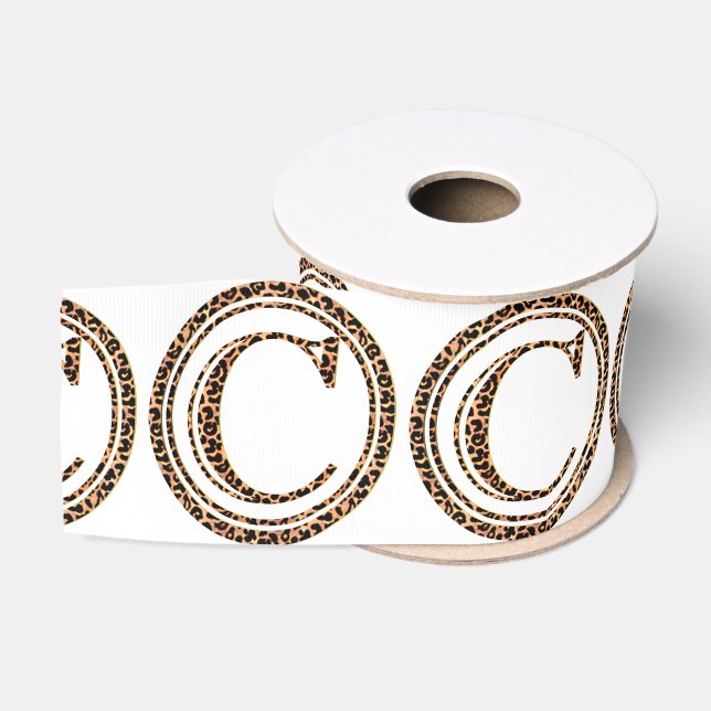 leopard C Grosgrain Ribbon (Spool)