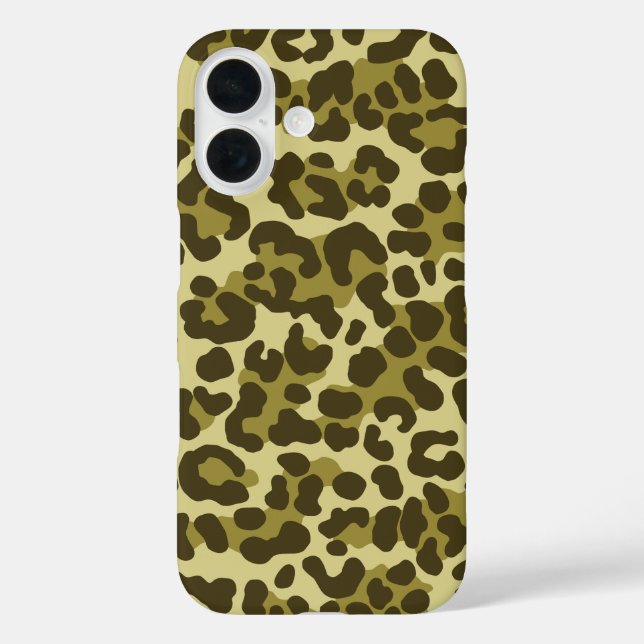 Leopard Camo Green Case-Mate iPhone Case (Back)
