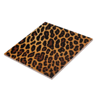 Leopard Cat Animal Print Modern Collection Ceramic Tile