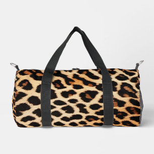 Leopard Cat Animal Print Trendy Collection Duffle Bag