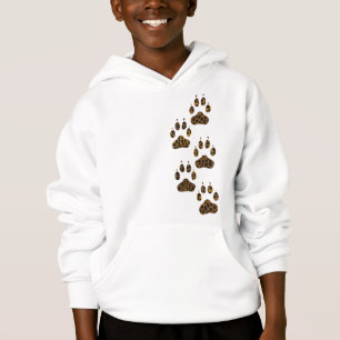 Leopard cat claw tracks asymmetrical feline