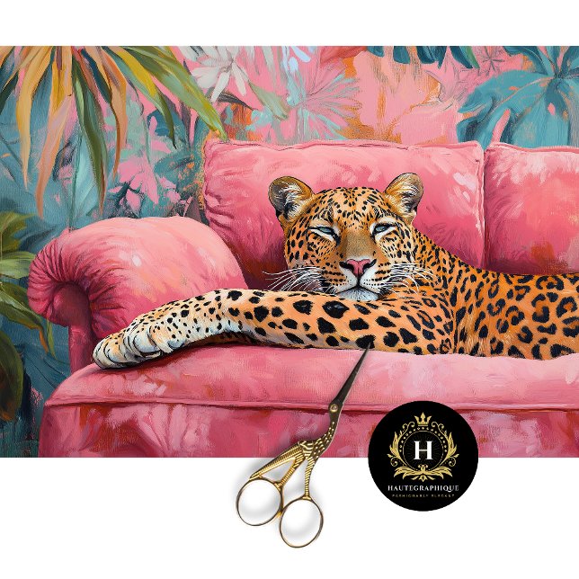 Leopard Cat Decoupage  Tissue Paper (Creator Uploaded)