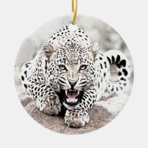 Leopard Ceramic Ornament