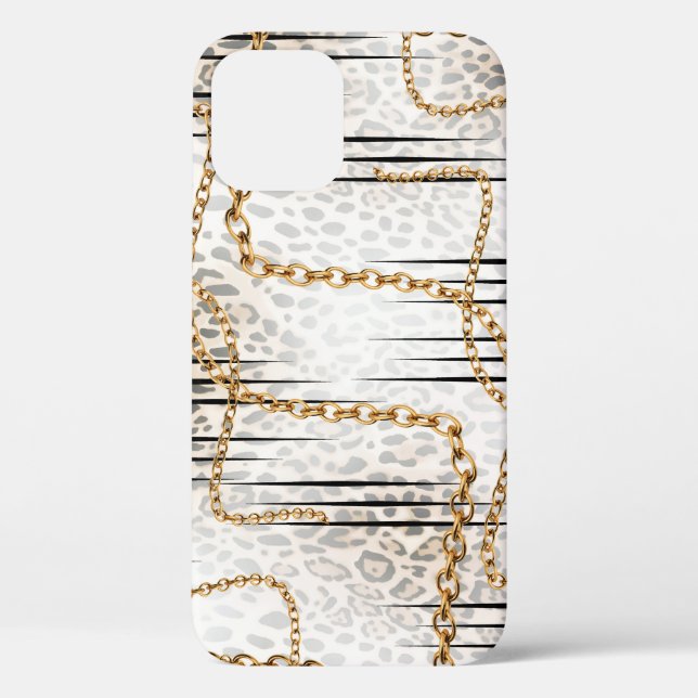 Leopard Chain Stylish Pattern Design Case-Mate iPhone Case (Back)