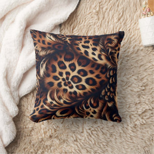 Leopard Charm: The Bold Statement  Cushion