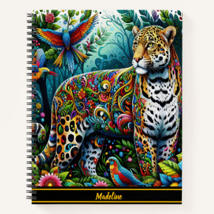 Leopard Charm: Wild Jungle Surroundings Notebook