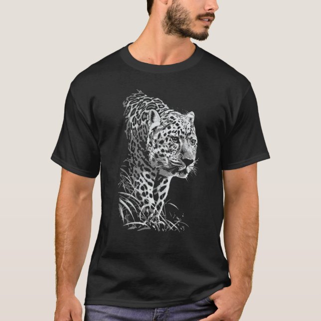 Leopard Cheetah Cheetah Jaguar Wild Cat Predator P T-Shirt (Front)