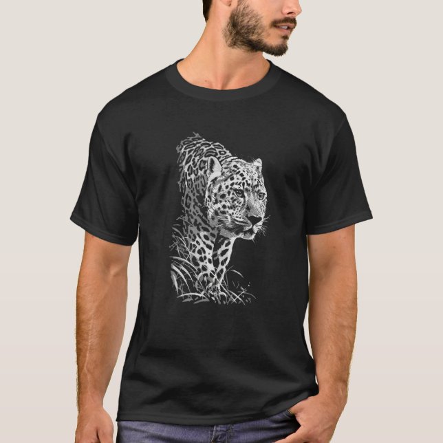 Leopard Cheetah Cheetah Jaguar Wild Cat Predator P T-Shirt (Front)