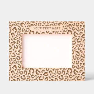Leopard Cheetah Pattern Etched Frames