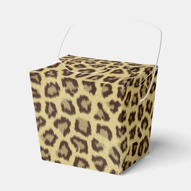 Leopard / Cheetah Print Favour Box (Front Side)
