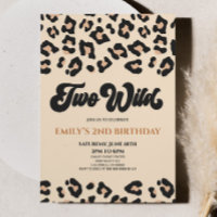 Leopard Cheetah Print Two Wild 2nd Birthday Party