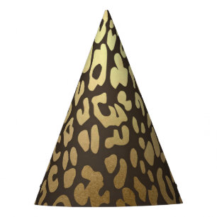 Leopard Cheetah Print Wild Jungle Birthday Party Party Hat