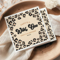 Leopard Cheetah Print Wild One 1st Birthday Party