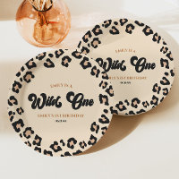 Leopard Cheetah Print Wild One 1st Birthday Party