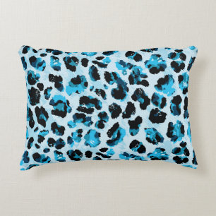 Leopard Cheetah Skin: Watercolor Vintage Tie Dye Decorative Cushion