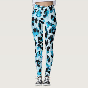 Leopard Cheetah Skin: Watercolor Vintage Tie Dye Leggings