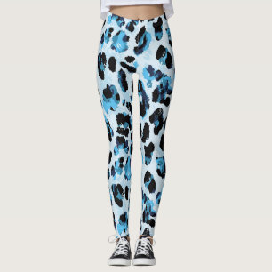 Leopard Cheetah Skin: Watercolor Vintage Tie Dye Leggings