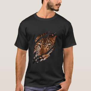 Leopard Cheetah Tiger Leopard Face Lion Cat Cheeta T-Shirt