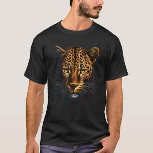 Leopard Cheetah Tiger Leopard Face Lion Cat T-Shirt