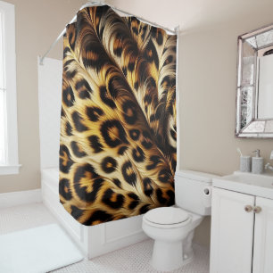 Leopard Chic: A Stylish Duvet for Every Bedroom Shower Curtain