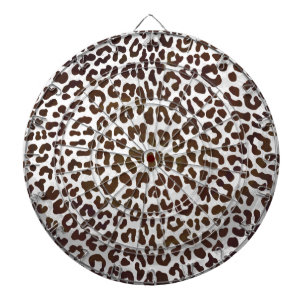 Leopard Chocolate Print Dartboard